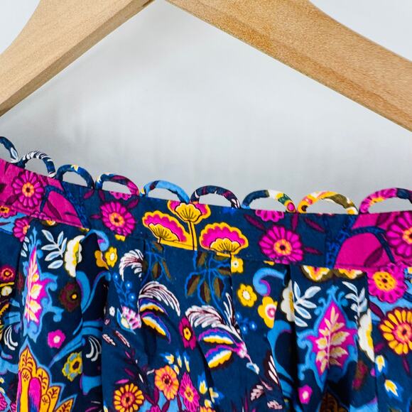 Talbots Boho Floral Print Peasant Blouse Multicolor Long Sleeve Size Small - Picture 4 of 7